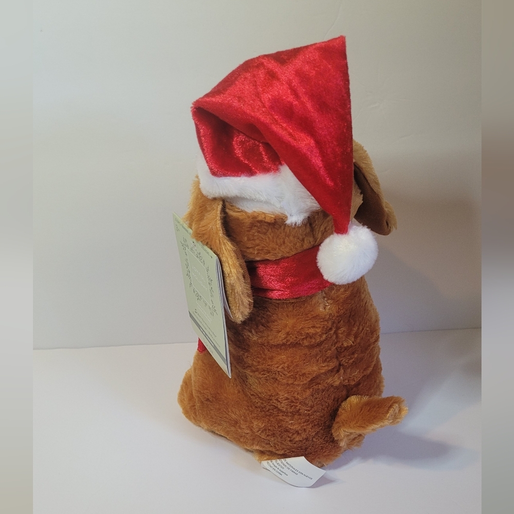 Singing Christmas Dog Plush Toy Dances & Sings - Picture 4 of 7